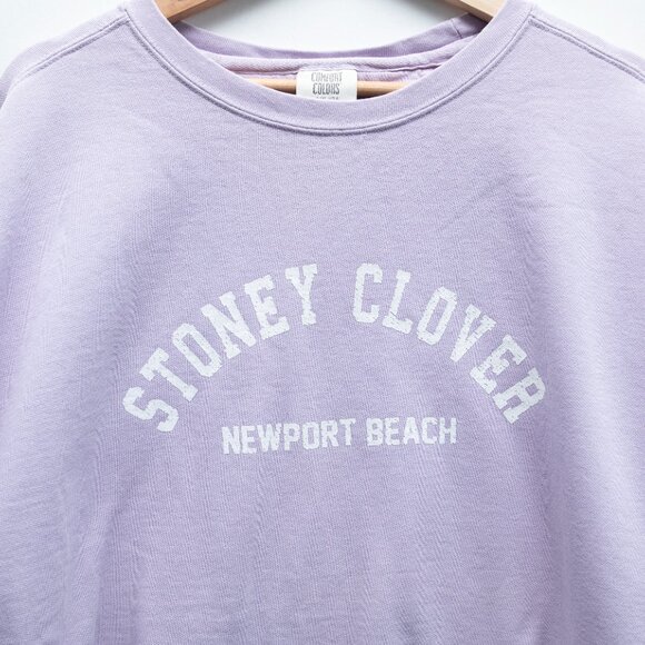 Stoney Clover Newport Beach Crewneck Sweatshirt Lavender - Picture 4 of 6